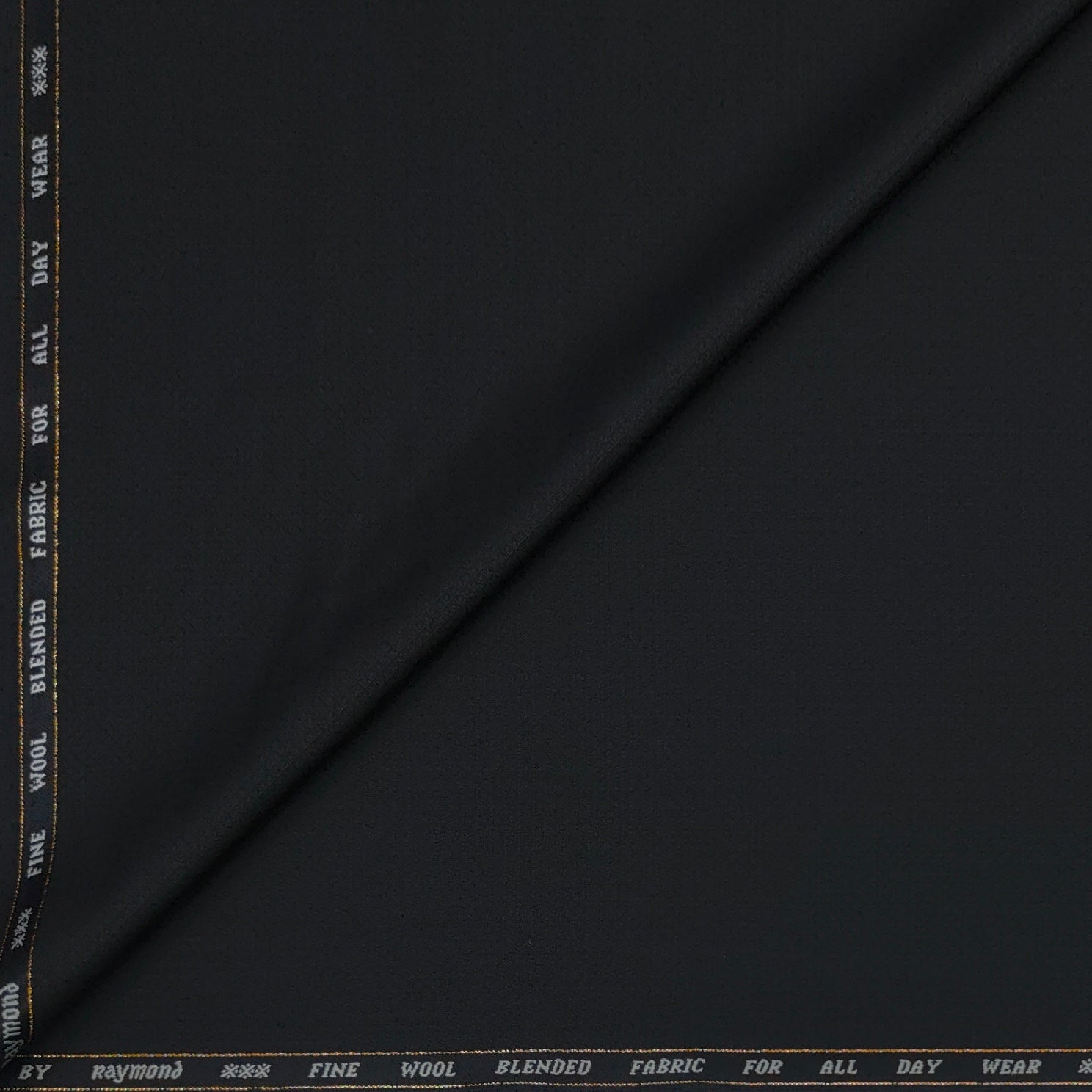 Trouser Fabric Raymond Super 100s Wool Blended Dobby Colour Black